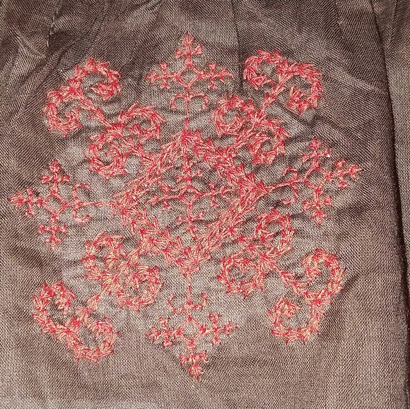 Miley Cyrus Max Azria Navajo embroidered tunic oak - Picture 9 of 12